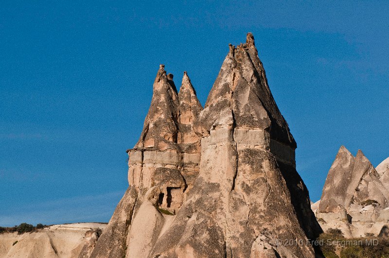 20100405_073650 D300.jpg - Most of the landscape of Cappadocia was created 30 million years ago when the erupting volcanoes left behind easily eroded material called tuff.  It is this tuff that has been eroded over the years by water, wind and temperature changes.